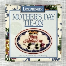 Longaberger 1997 Happy Mothers Day Basket Tie-On - New