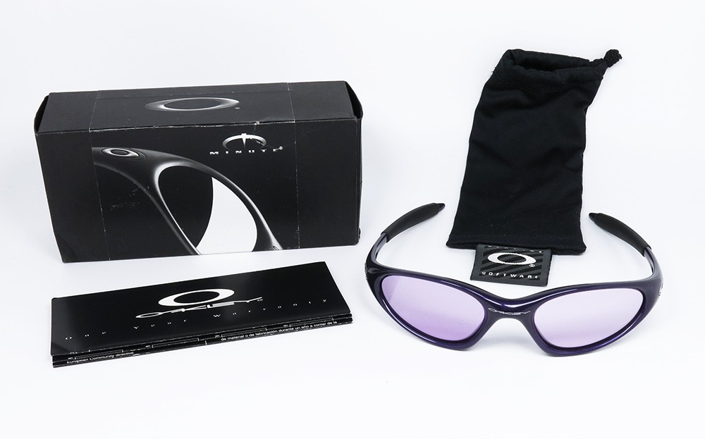 NOS VINTAGE SUNGLASSES OAKLEY MINUTE 2.0 04-090 VIOLET SPORT OG