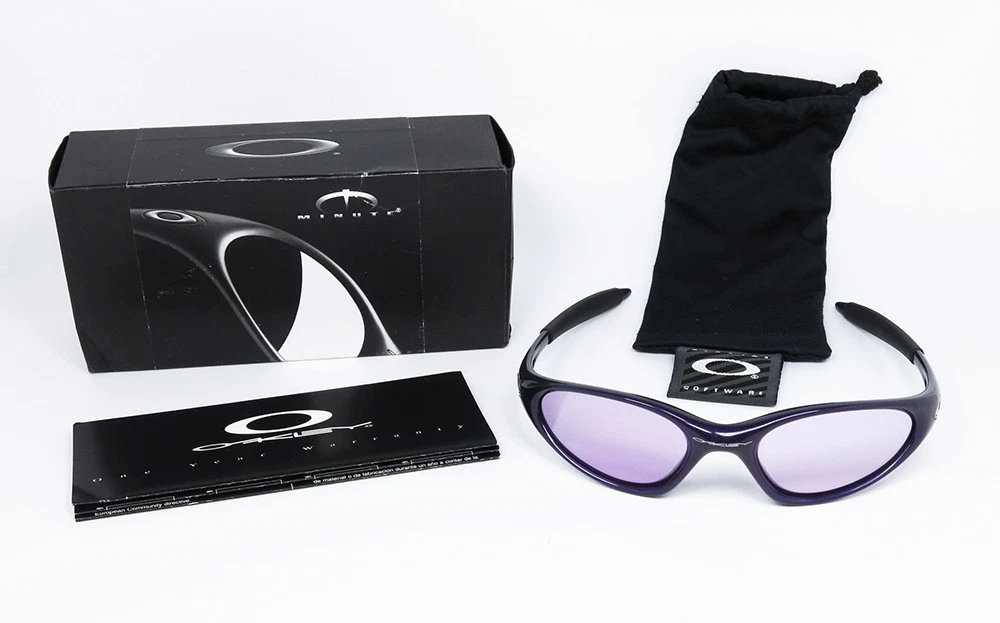 NOS VINTAGE SUNGLASSES OAKLEY MINUTE 2.0 04-090 VIOLET SPORT OG NOS VINTAGE SUNGLASSES OAKLEY MINUTE 2.0 04-090 VIOLET SPORT OG
