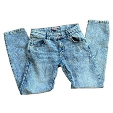 Tommy Hillfiger Boys 14 Vintage Inspired Adjustable Acid Wash Blue Jean Denim