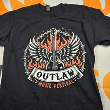 Camisa de gira Outlaw Music Festival 2024 Willie Nelson Bob Dylan doble cara nueva sin etiquetas