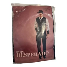 Daring Desperado Costume Adult Size Medium Halloween Cowboy Western Hauntlook