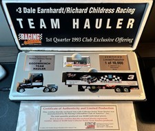 Dale Earnhardt RCCA #3 Goodwrench Team Hauler DieCast 1993 1st Quarter With Car