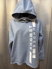 Under Armour Women's Light Blue Pullover Sweatshirt Cowl Neck Size Medium