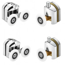 Shower Door Rollers Runners Replacement Wheels Kit for Sliding Shower Enclosure