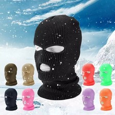3 Hole Full Face Mask Ski Mask Winter Cap Balaclava Outdoor Beanie Tactical Hat