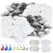 100 Sets of Pinback Button Parts 2.25 inch 58mm - Button Maker Supplies for...