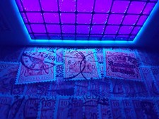 Original Hanau Fluotest UV-Lampe 204 AC zur Briefmarken Farbbestimmung geeignet!