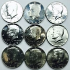 1965-1970 KENNEDY HALF DOLLAR LOT! 9 TOTAL COINS! QUALITY! STUNNING! NR #P1511