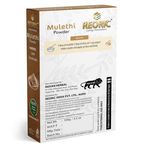 Polvo De Mulethi Reoric 100gm - Picture 2 of 8