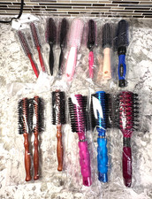Lot of 14 Round Hairbrushes 1.25-3in diameter 7 Bore Bristle New in Packages