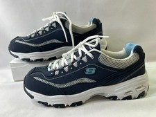 Skechers / D'Lites FRESH START /NAVY/WHITE Air Cooled Memory Foam SIZE 10 WIDE