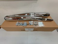BMW Motorcycle Premium 40mm Chrome Silencer/Muffler Set - Like New Condition 