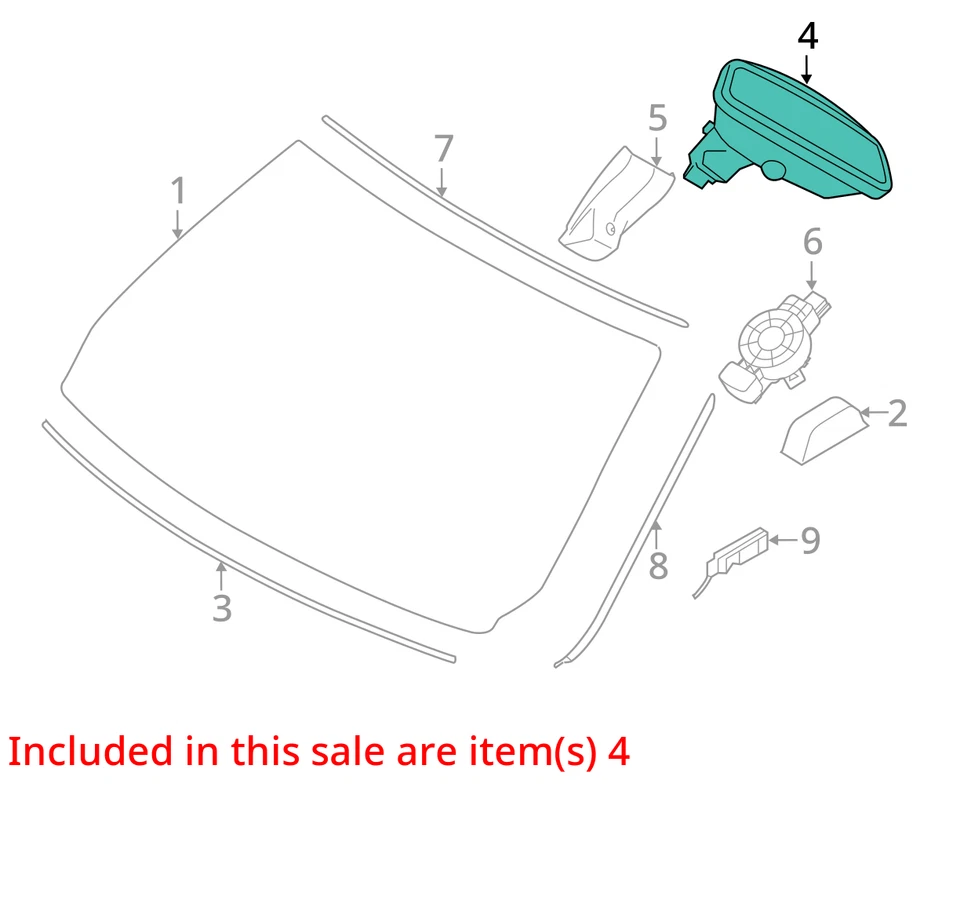 2013-2015 Bmw M5 Interior Rear View Mirror Oem KHDO5 - Image 3 of 4