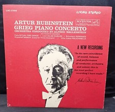 Artur Rubinstein Grieg Piano Concerto in A Minor and Favorite Encores  STEREO