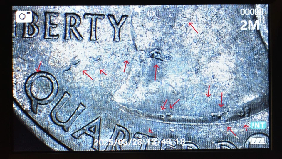 2016 P Theodore Roosevelt Quarter Die Cracks-Die Chips Double Die Error - Image 3 of 4