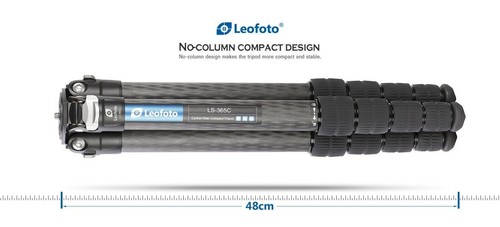Leofoto LS-365C Pro Carbon Fiber Tripod with LH-40 ball head Kit for shooting - Picture 4 of 9