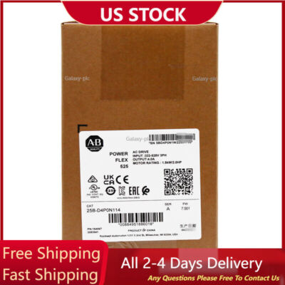2022 New Sealed Genuine AB 25B-D4P0N114 PowerFlex 525 1.5kW 2Hp AC Drive