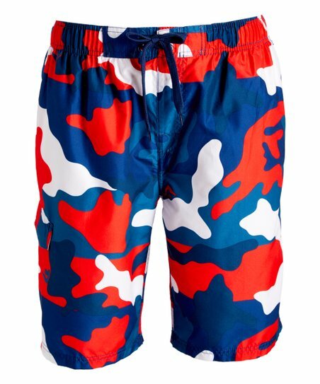 KANU SURF MEN'S SURF CAMO DENIM BLUE SWIM TRUNKS/SHORTS SIZE MEDIUM NEW 6457