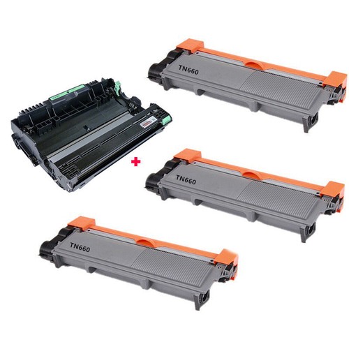 4PK (3TN660+ DR630) Toner & Drum for Brother DCPL2540,DCPL2520, HL