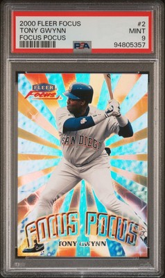 TONY GWYNN 2000 Fleer Focus FOCUS POCUS Foil #2 MINT PSA 9