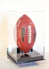 Football display case Vertical wall mount full size NFL NCAA 85 UV filtering