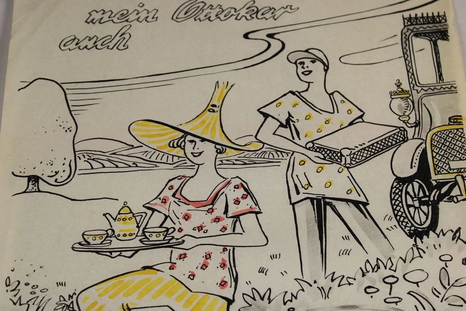 C10/ farbige Reklame aus d. 1950er J .auf Papier - Jacobs Kaffee wunderbar /159 - Bild 3 von 4