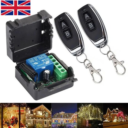 DC12V Relay Wireless Remote Control Switch Receiver Switch on/off RF ...
