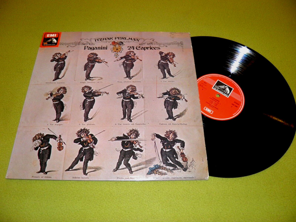パガニーニのデスマスク Paganini - 24 Caprices / Solo Violin - Perlman / 1972 UK ASD 3384