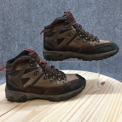 Realtree Boots Mens 9.5 Highland Lace Up Hiking Ankle Bootie Brown Suede Leather
