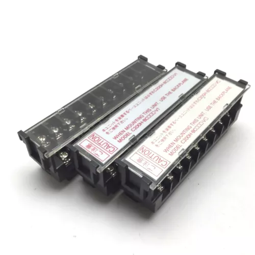 Lot of 3 Omron C200H Series Screw Terminal Block, 19x Screw Clamp Terminals
