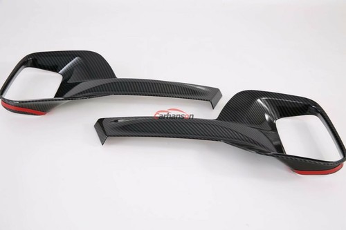Carbon Fiber Front Lamp Foglight Cover Trim For Kia Seltos Car Accessories Parts - Picture 4 of 10