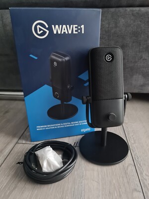 Elgato Wave 1 Professionelles USB Streaming Gaming Kondensatormikrofon - Mac/PC