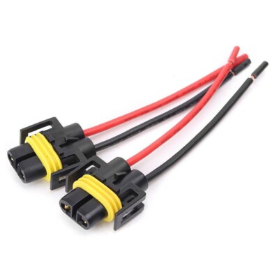H11 H8 Buchse Adapter Kabelbaum Buchsen für Scheinwerfer oder Nebelscheinwerfer SET