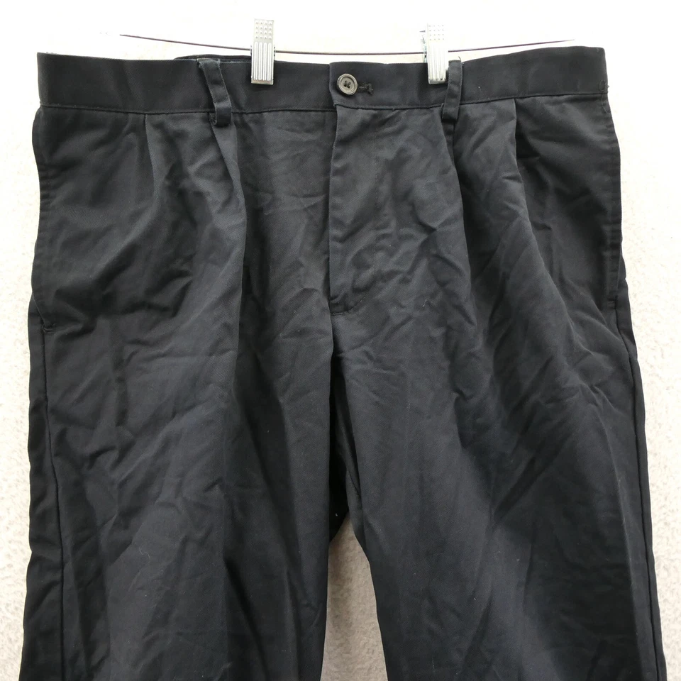 IZOD хаки брюки 34 x 29 мужской темно-синий прямой ноги 34 x 29 бизнес Chino брюки - Изображение 3 из 4