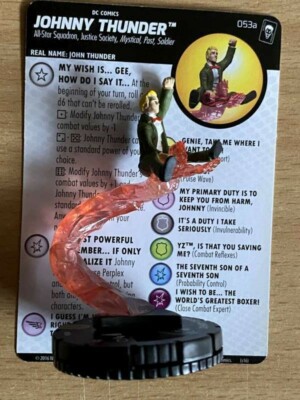 DC HeroClix ''Joker's Wild'' #53a Johnny Thunder - Super Rare Legacy Card