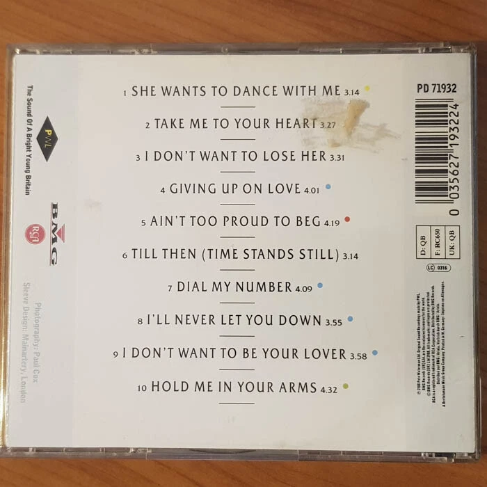RICK ASTLEY Hold Me In Your Arms  EX/VG+(CD) - Bild 4 von 4