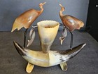 Carved Horn Art Birds and Fish — photo 8
