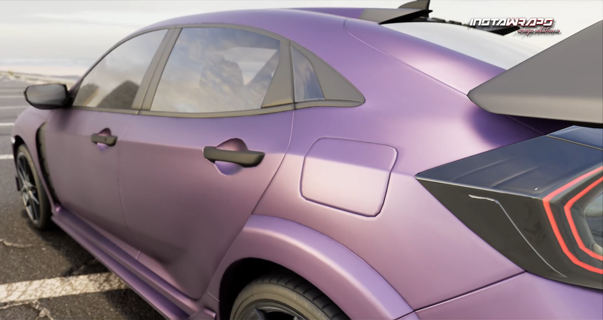 KPMF K75400 MATTE PURPLE / BLACK IRIDESCENT Vinyl Car Wrap