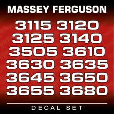 Massey Ferguson 3115 3120 3125 3140 3610 3630 3635 3645 3650 3655 3680 Decal Set