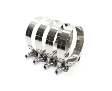 4pcs 75mm-83mm Stainless Steel T-Bolt Clamp Turbo Intake Silicone Hose Clamps