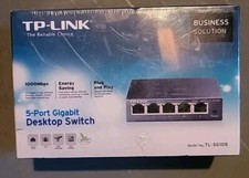 TP-LINK TL-SG105 5-PORT GIGABIT DESKTOP SWITCH 1000MBPS NEW UNOPENED