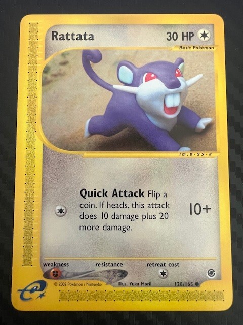 Pokemon TCG Rattata 128/165 Expedition Base Set VLP