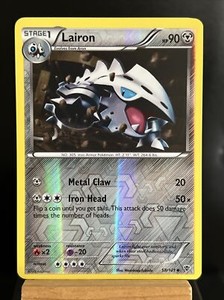 Pokemon Card Lairon 58/101 Reverse Holo Black & White Plasma Blast Near Mint