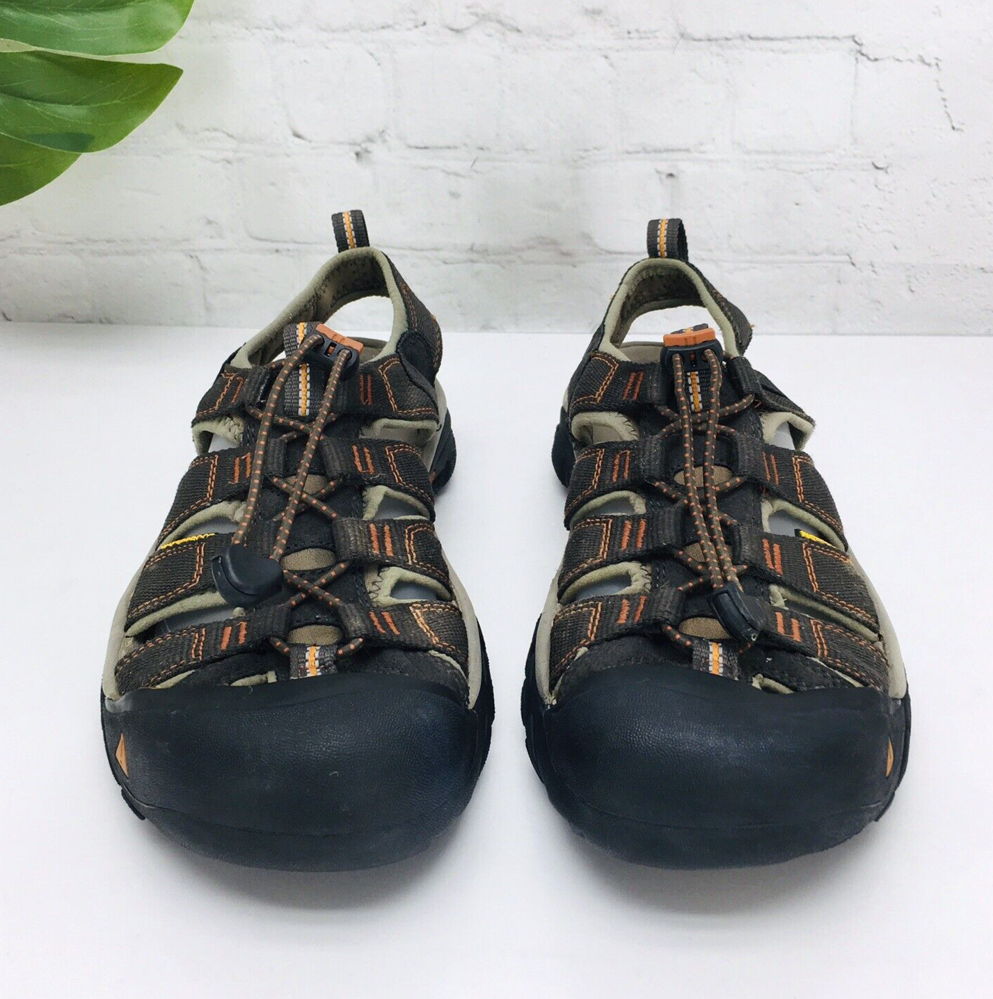 Sandali da trekking KEEN uomo US 9 Newport H2 sport trail marrone impermeabili punta a cappuccio