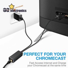 Ethernet Adapter Micro USB to RJ45 Network Card for Fire Stick Chromecast A3GS
