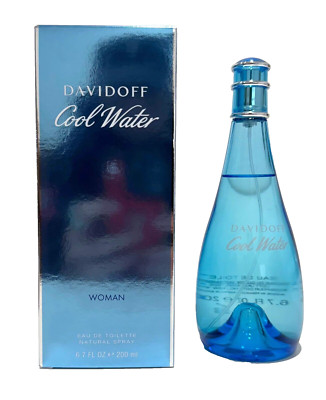 Cool Water by Davidoff for Women 6.7 oz Eau de Toilette Spray NEW 100% AUTHENTIC