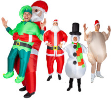 Inflatable Christmas Costume Santa Snowman Adults Funny Xmas Fancy Dress