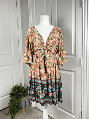 knee length dresses for ladies Just for Me Print Mini Dress - Blue and White