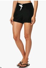 Kanu Surf Women Black Shorts 8 Nwt